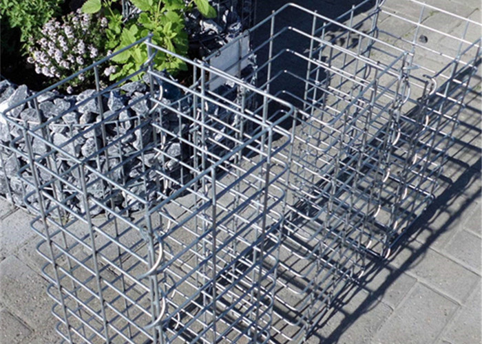 Easy Installation Welded Gabion Cages / Gabion Basket / Rock Filled Gabion Cages With 75mmx75mm Mesh Size