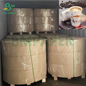 China White 200g + 15g Coffee Cups PE Coated Laminated Cupstock Paper wholesale