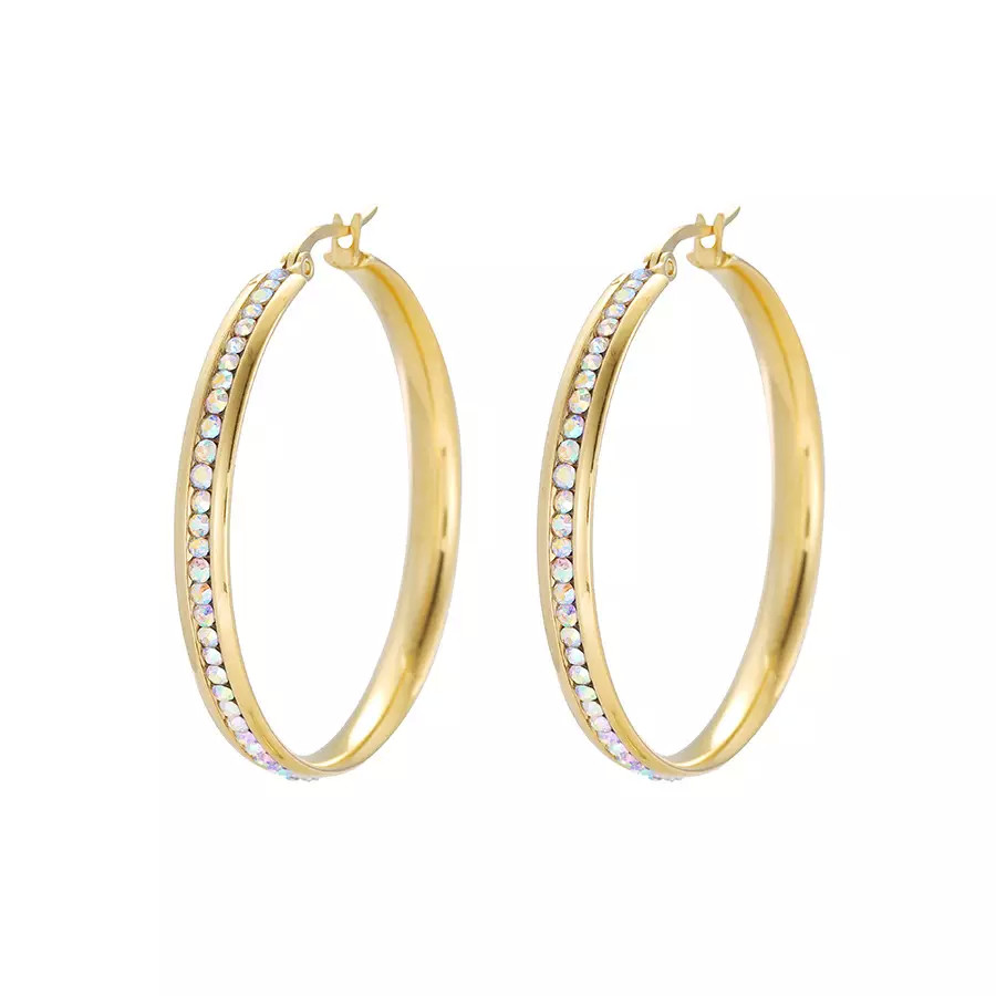 Hypoallergenic Ancient Greek Sun Drop Earrings K Gold Stainless Steel Ear Studs
