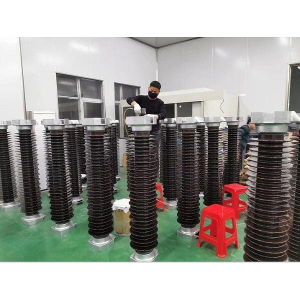 IEC60099 Standard Lightning Surge Arrester , 110kv Porcelain Lightning Arrester