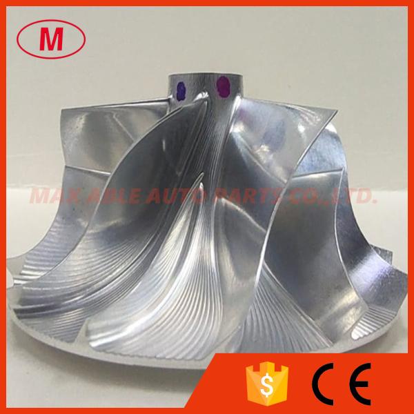 TD05HR 16G6-9T reverse 49.28/65.00mm 6+6 blades 49179-44100 high performance Turbo Billet/milling/Aluminum 2618 compressor wheel for 49178-01500/49178