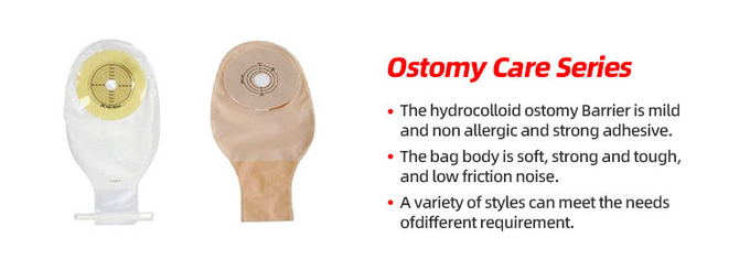 Single Liner Colostomy Bag Clear Open Pouch Clamp Closure Drainable 15-60mm