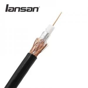 China PVC PE Coaxial TV Cable 96 Braiding 0.81mm Conductor 75OHM RG59 on sale