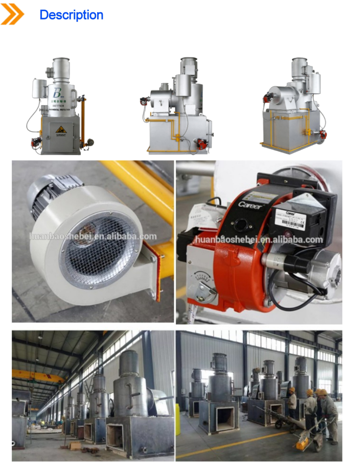3000 kg Weight Pet Incinerators for Animal Farms Carbon Steel Raw Material