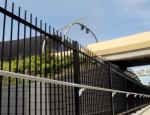 Customized Black Zinc Steel Metal Garrison Fence Panels Maintenance Free