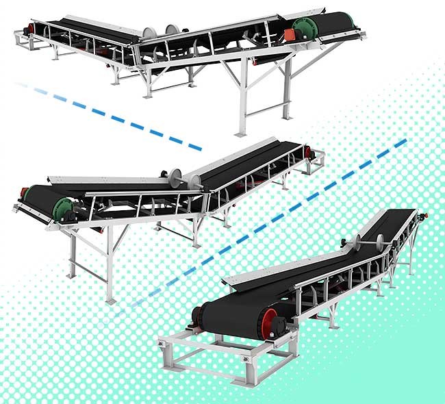 Dry Sand Mining Inclined Belt Conveyor Fully Enclosed 70-278 Ton Per Hour