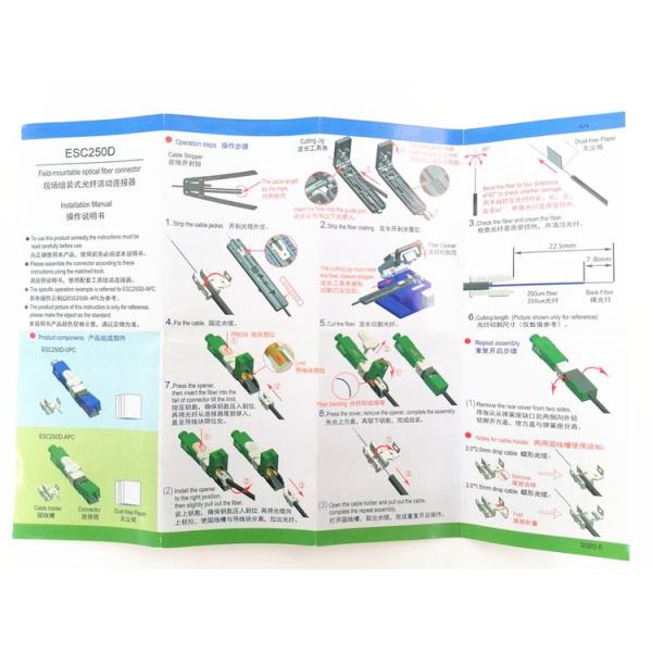 0.3dB Green Fiber Optic Fast Connector termination Sc/Apc For Test Equipment