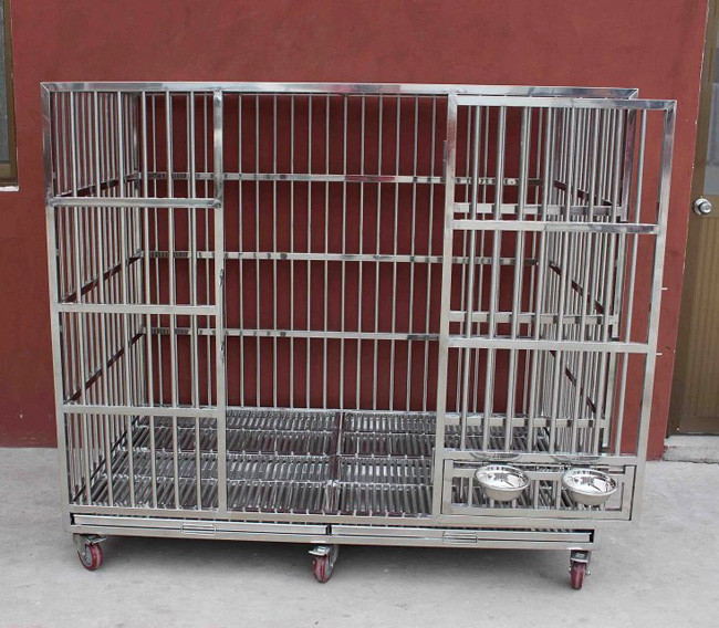 Size Customized Square Tube Stainless Steel Animal Cages For Animal Injection