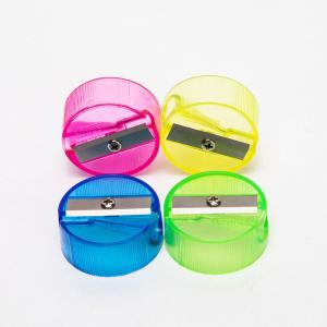 China Green Red Blue 0.47 Inch Handheld Pencil Sharpener Retro Craft wholesale