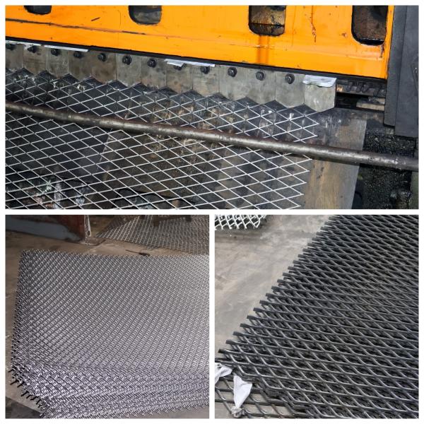 Aluminum Expanded Stretched Metal Mesh Diamond Shape Anodized Powder Coating Surface Treatment