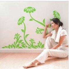 China Contemporary Cool Reusable Flower Tree Wall Stickers LY-013 wholesale