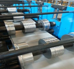5.5KW Carbon Steel Downspout Roll Forming Machine High Speed 8 - 10 m / min