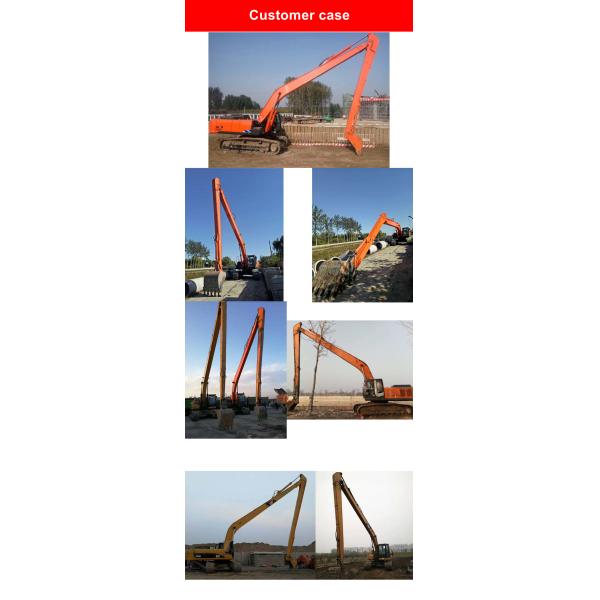 Customized Three-Section Boom Demolition Arm Extension Boom T Telescopic Long Reach Arm Bucket Used For Excavator