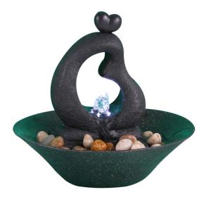 China 8'' Happy Family Antique Copper Color Indoor Table Water Fountains wholesale