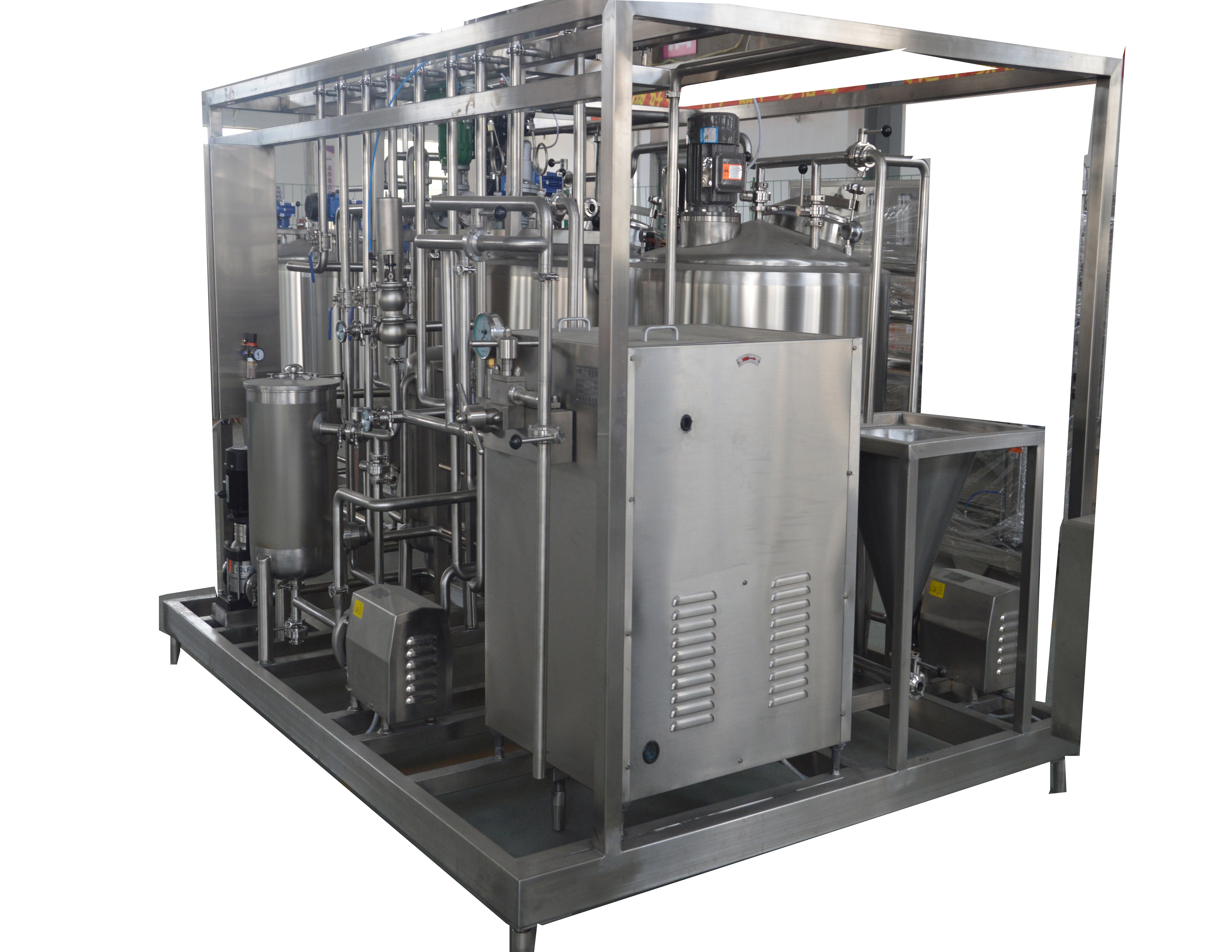 380V/440V Voltage 380V/440V 200L/H Cup/Cone Ice Cream Processing Line with 35KW Power