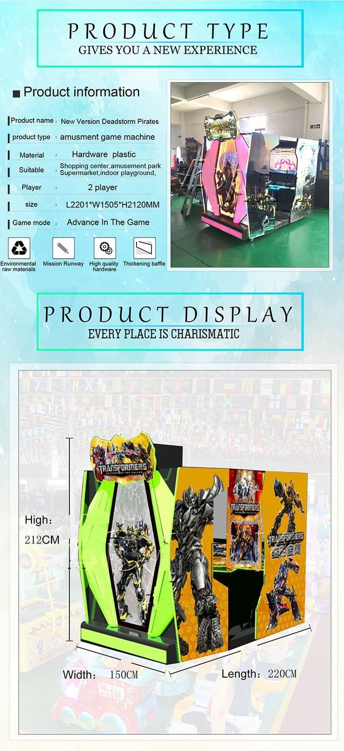 220v Pirate Ship Gun Shooting Arcade Game Machine For Amusement Park