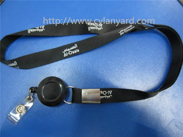 Retractable pull badge reel lanyards