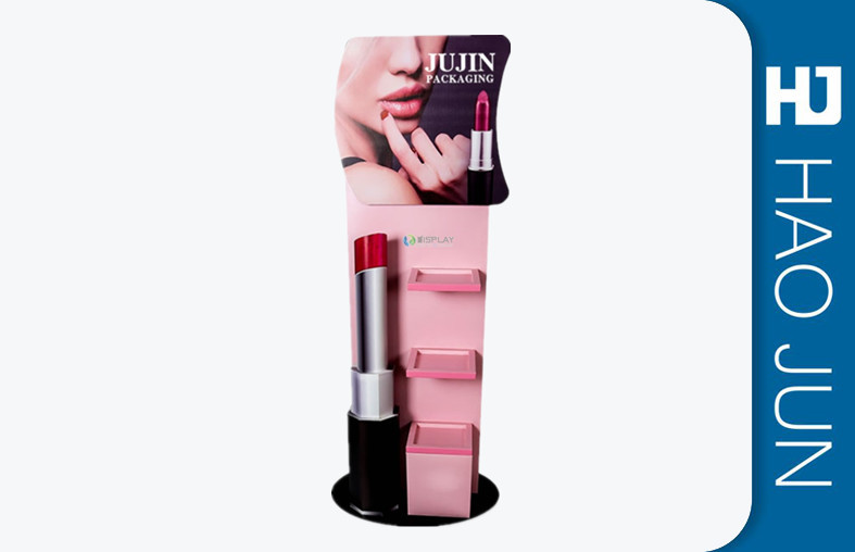 Free Standing Cardboard Display Stands Glossy Lamination For Foods Retail