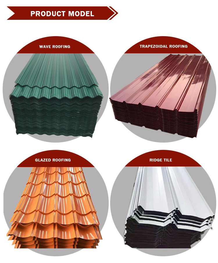 Cutting Service 0.1mm 0.2mm 0.3mm Dx52d PPGI Corrugated Steel Roof Panel with Dry Processing