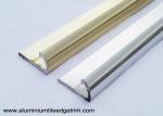 Semi Round Aluminium Tile Edge Trim Polished Light Golden And Silver