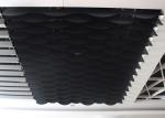 Waved Shaped Blade Aluminium Baffle Ceiling , Fireproof Decorative Suspended