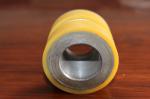Yellow High Density Polyurethane Wheel Heavy Duty Coating Rollers Wheels