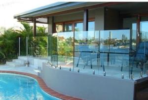 China Frameless No Holes Pool Fencing Glass Panel Heat Soaked Toughened wholesale