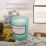 Tapered Jar Soy Wax Candles , smokeless scented candles 80mm Size