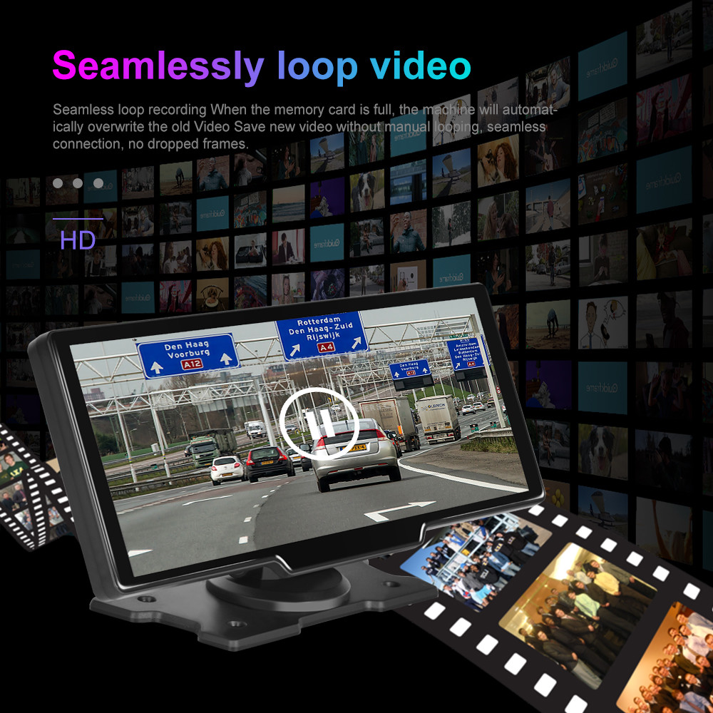Dual Lens HD1080P Android Mp5 Carplay Dvd Player 10in Touch Screen 2.5K