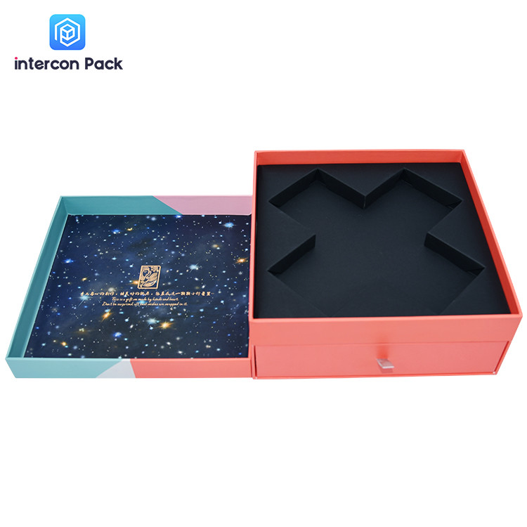 Environmental Friendly Magnetic Closure Gift Box , TUV Cardboard Drawer Box