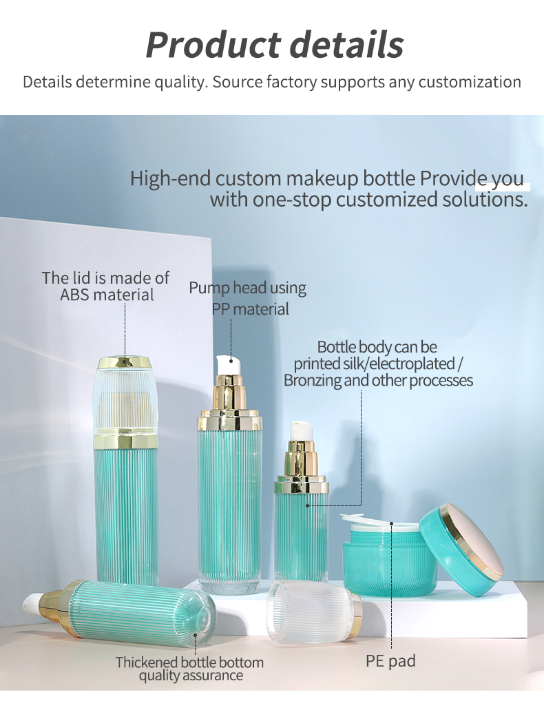 Customized Acrylic Bottles 100g Face Cream Jars Cosmetic With Screen Printing Logo Acceptable