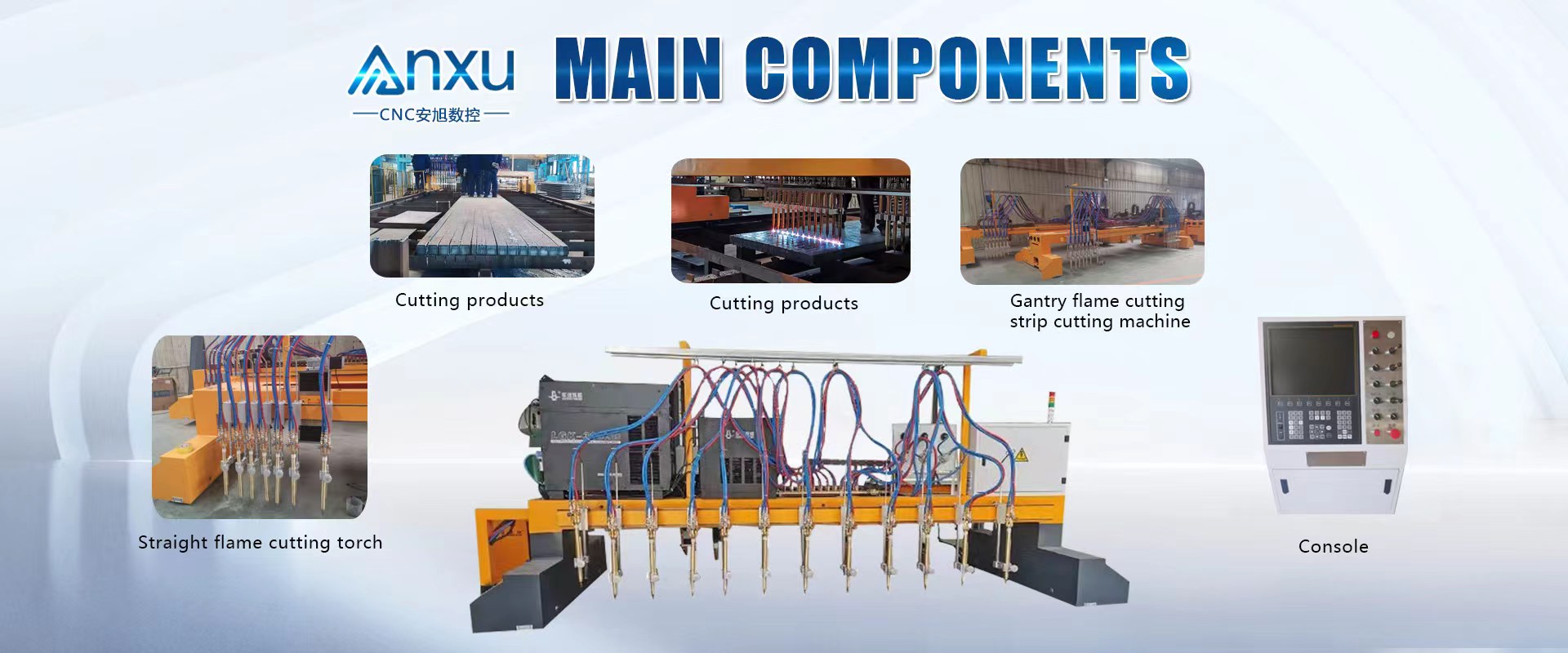 AX-2060 Metal Cutting Flame Cutting Machine For Heavy Stainless Steel Plate
