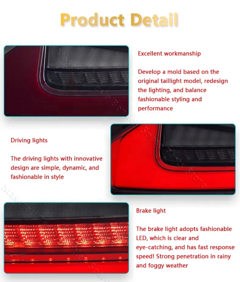 Car Fitment BMW Z4 09-16 E89 Gets A Dynamic Red Flow Led Brake Light Bar Turn Signal