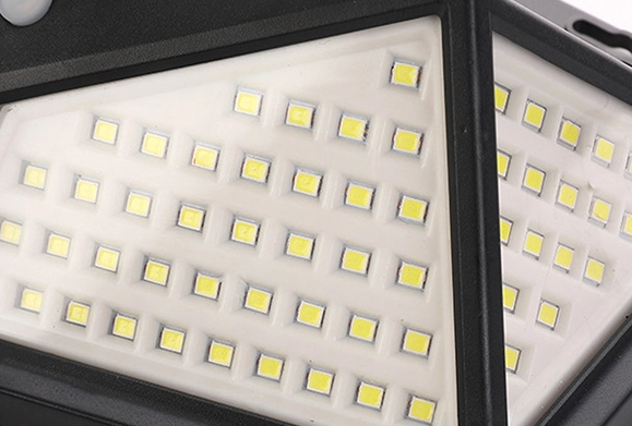 Integrated Solar Energy 100 LED IP65 Outdoor Solar Wall Lamp Wireless With Motion Sensor