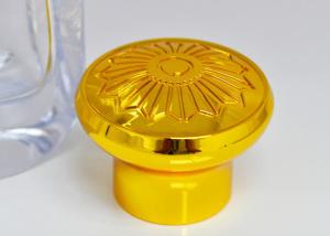 China Gold Color Plating Zinc Alloy Perfume Bottle Tops With 17.2mm Inner wholesale