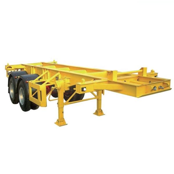 Shandong Juyuan 20ft 40ft Skeleton Chassis Container Semi Trailer Sturdy Steel