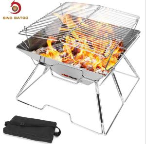 China Liftable Foldable Stainless Steel Barbecue Grill wholesale