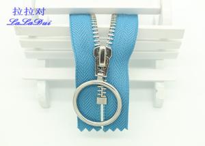 China Heavy Duty Metal Jacket Zippers 3# / 4# / 5# , 20 / 25 / 30 Inch Y Teeth Metal Zipper wholesale