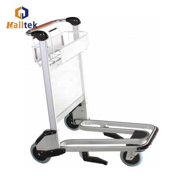 Aluminum Alloy Airport Luggage Trolley For Airport