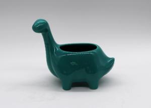 China Home Ceramic Tea Coffee And Sugar Canisters Blue Dinosaur Shape Table Decoration wholesale