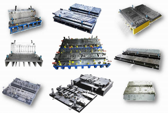 Precision progressive dies for carbon steel, used in electronics device of Japanese cars