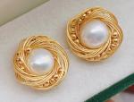 Natural Baroque Pearl Erarring Pearl Drop Earrings For Women Vintage Sweet