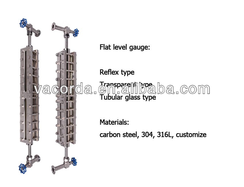High Pressure Boiler Hydraulic Tank Sight 2.5 Level Gauge Glass Type