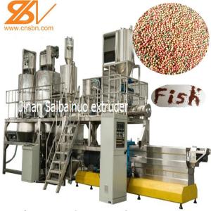 China Fish Farming Pellet Extruder Machine Automatic Catfish Feed Production wholesale