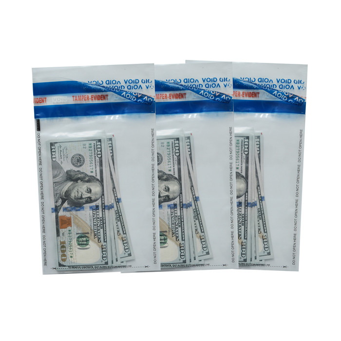 Security Tamper Evident Deposit Bank Evidence Tamper Bag For Bank China Factory SEALQUEEN