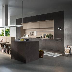 China Modular Modern Stone Kitchen Cabinets PVC USA High End Luxury wholesale