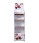 Ultralight Cardboard Floor Display Stands Antiwear Display Racks For food floor