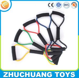 China 8 shape natural latex resistance fitness band wholesale