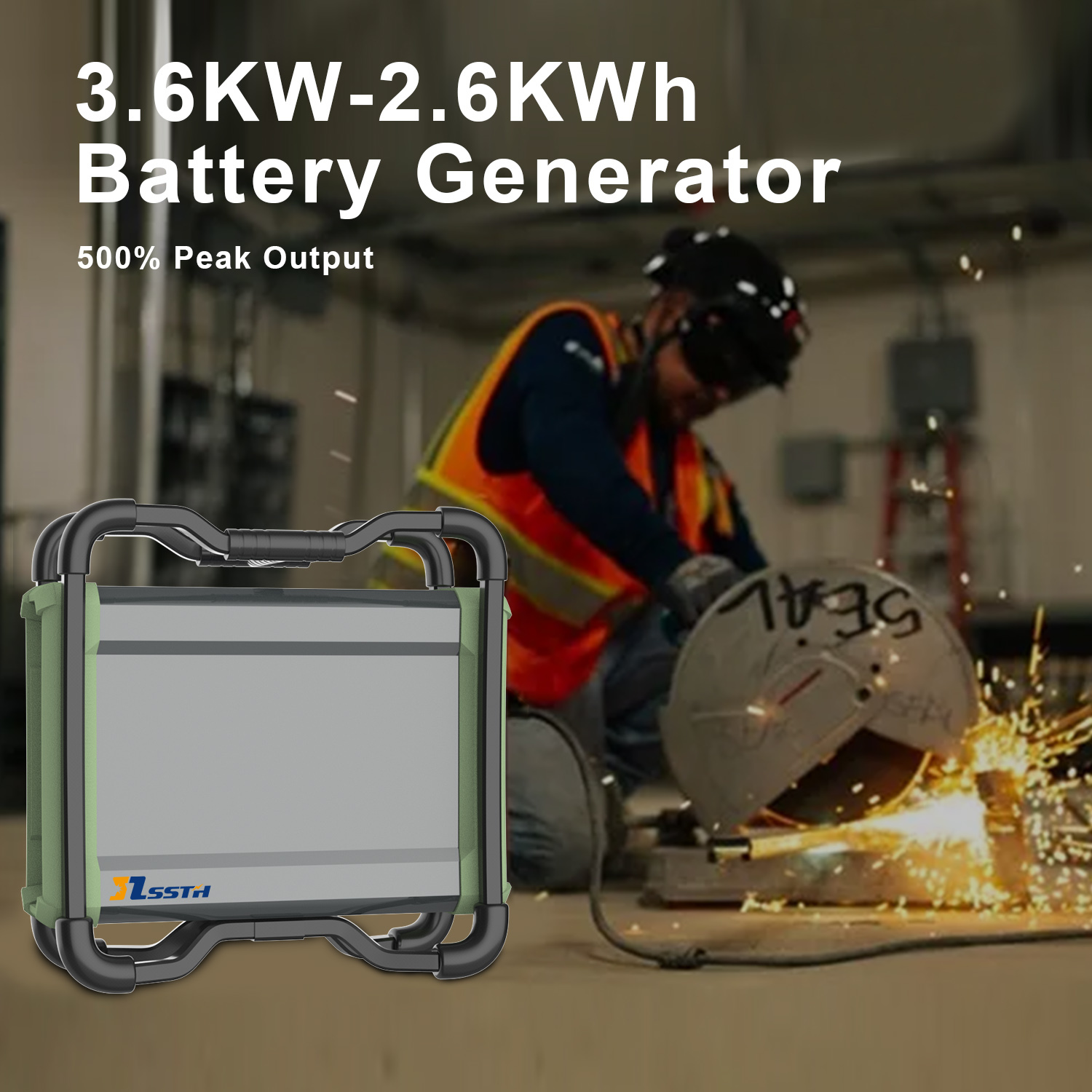 2.6Kwh Portable Power Station 110V 220V 3600W NMC Lithium Battery Generator