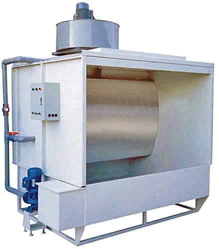 40mm Stainless Steel Curtain Spray Booth 7KW For Painting Machine